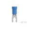 Te Connectivity Fork Terminal, #6 Stud Size, 2 mm², 600 V, Vinyl, PVC Insulated, Blue, Red 52955 - alternate 5